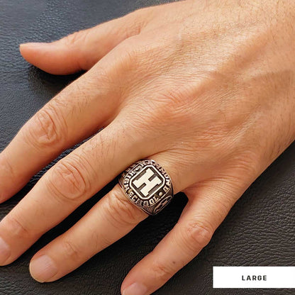 Hammund High School Ring, University Graduation Ring, Class Ring, College Class Ring