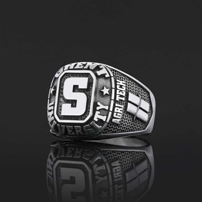 Hammund High School Ring, University Graduation Ring, Class Ring, College Class Ring