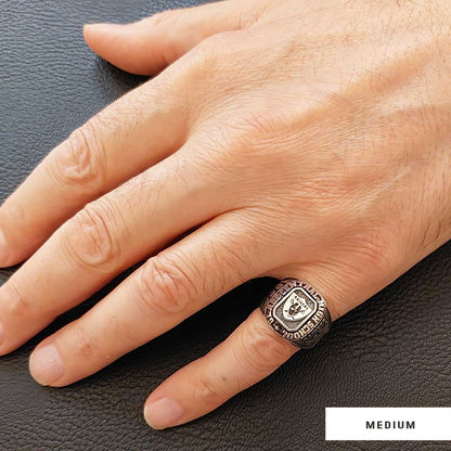 Hammund High School Ring, University Graduation Ring, Class Ring, College Class Ring