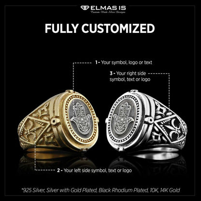Hamsa Jewish Ring