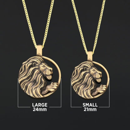 Handmade Leo Pendant, Sterling Silver Leo Necklace, Leo Jewelry, Horoscope Leo Necklace