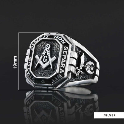 Handmade Lodge Masonic Ring, Custom Mason Ring
