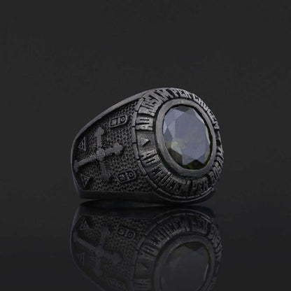 Handmade Rose Crucis Silver Ring, Amorc Jewelry, Special Design Amorc Ring, Rose Crucis Ring