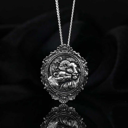 Handmade Silver Lion Pendant