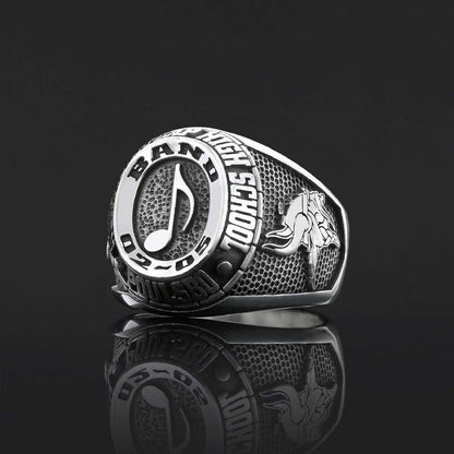 Handmade University Ring, Custom High School Graduation Ring, Class Ring, College Class Ring