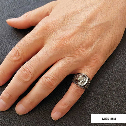 Handmade University Ring, Custom High School Graduation Ring, Class Ring, College Class Ring