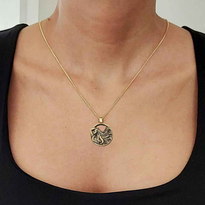 Horoscope Virgo Necklace, Handmade Virgo Pendant, Sterling Silver Virgo Necklace, Virgo Jewelry