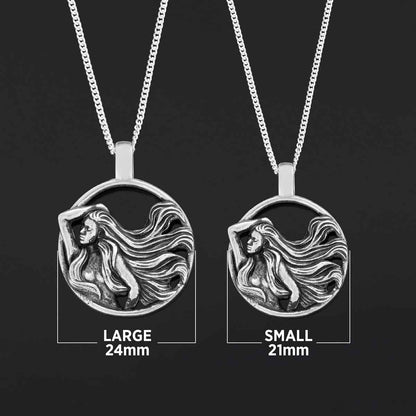 Horoscope Virgo Necklace, Handmade Virgo Pendant, Sterling Silver Virgo Necklace, Virgo Jewelry