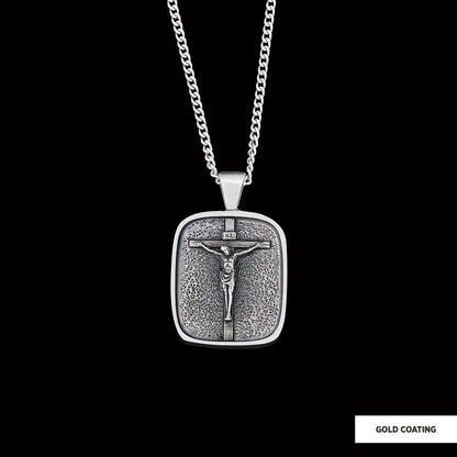 Jesus Cross Necklace, Silver Cross, Jesus Christ Cross Necklace, Catholic Cross, Jesus cross necklace, Religious Jewelry