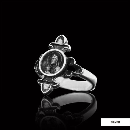 Jesus Ring, Gold Plated Jesus Jewelry, Silver Religious Ring, Christian Women Ring, Religious Gift