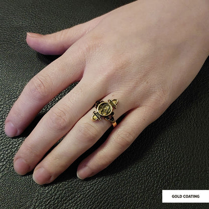 Jesus Ring, Gold Plated Jesus Jewelry, Silver Religious Ring, Christian Women Ring, Religious Gift