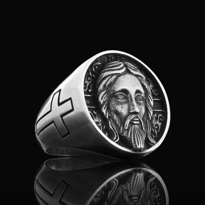 Jesus Silver Ring