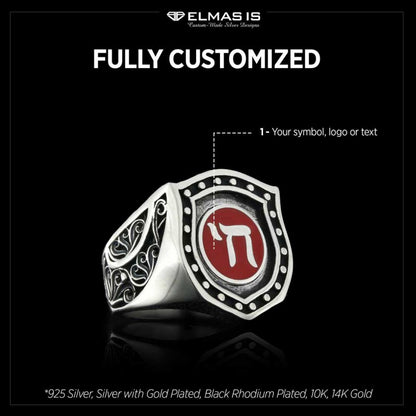 Jewish Chai Symbol Ring