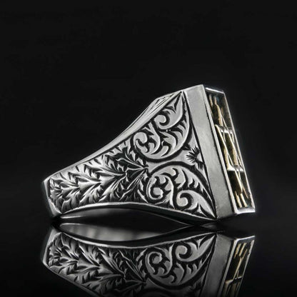 Sterling Silver Magen David Jewish Ring
