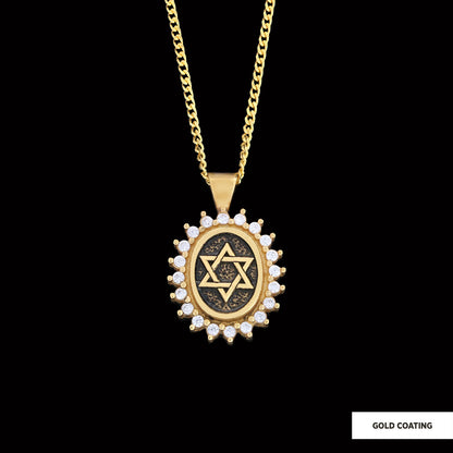 Jewish Star Necklace, Silver Menorah Necklace, Hebrew Chanukah Menorah Necklace, Magen David Necklace, Shield of David Necklace
