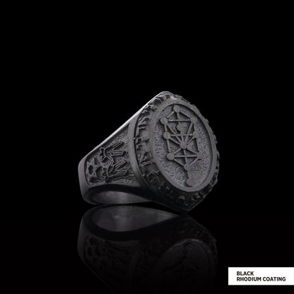 Kabbalah Ring, Kabbalah 925 Sterling Silver Ring, Star Kabbalah Ring, Adonai Ring, Kabbalah Jewelry, Religious Gifts