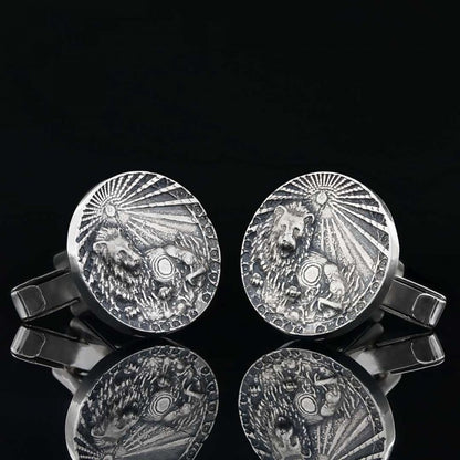 Sterling Silver Leo Horoscope Cufflink