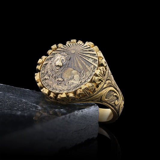Leo Sign Ring, 925 Sterling Silver Leo Sign Ring