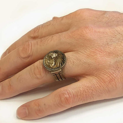 Leo Zodiac Round Ring