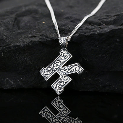 Letter  Handmade Special Design 925 Sterling Silver Monogram K Necklace