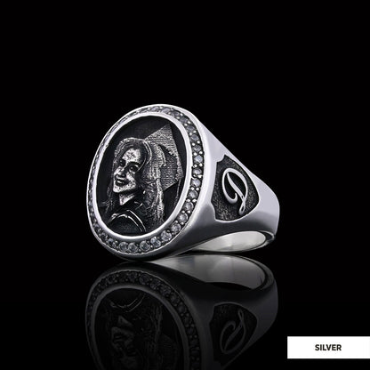 Letter Photo Ring, Personalized Picture Ring, Gift for Women, Special Production Ring With Picture