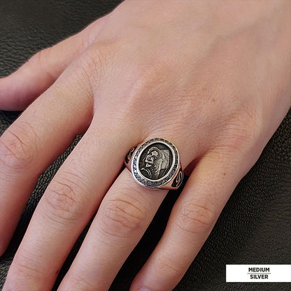 Letter Photo Ring, Personalized Picture Ring, Gift for Women, Special Production Ring With Picture