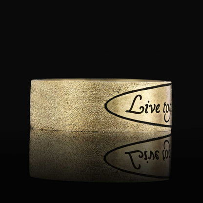 Live together Motto Band Ring