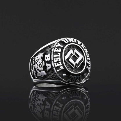Malone University Ring, Lesley University Graduation Ring, Class Ring, High School Ring