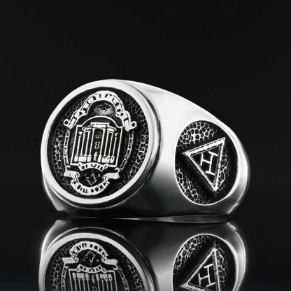 Masonic Ring, Custom Masonic Ring for Men, Master Mason Signet Ring