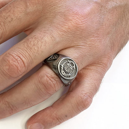Masonic Ring, Custom Masonic Ring for Men, Master Mason Signet Ring