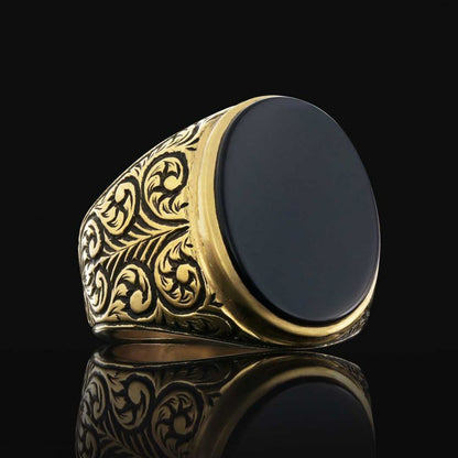 Men 925 Sterling Silver Ring With Unique Motif