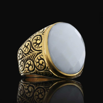 Men 925 Sterling Silver Ring With Unique Motif