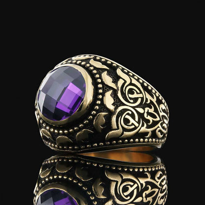 Men Motif Silver Ring