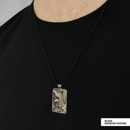 Men Sterling Silver Eagle Pendant