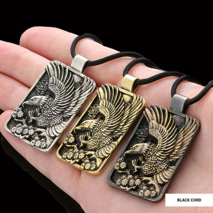 Men Sterling Silver Eagle Pendant