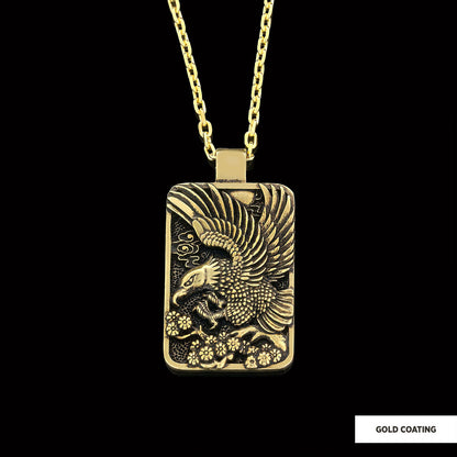 Men Sterling Silver Eagle Pendant