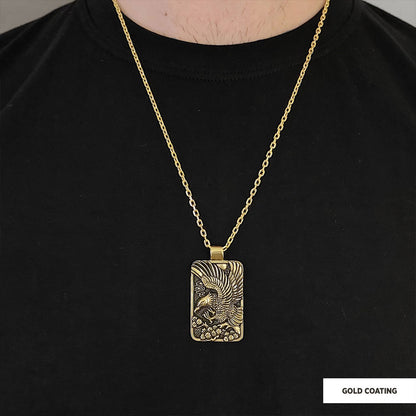Men Sterling Silver Eagle Pendant