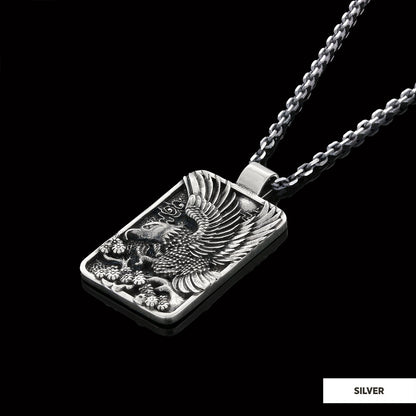 Men Sterling Silver Eagle Pendant