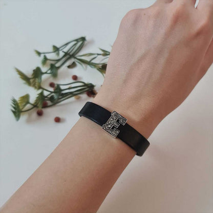 Motif 925 Sterling Silver Letter E Bracelet