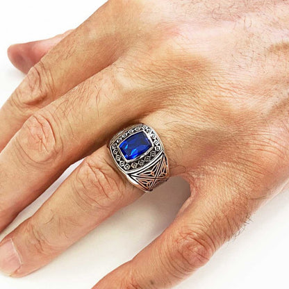 Motif Silver Men Ring
