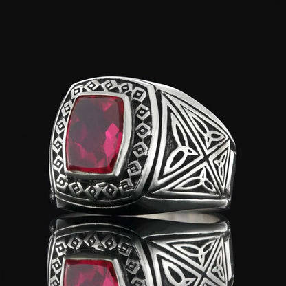 Motif Silver Men Ring
