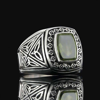 Motif Silver Men Ring