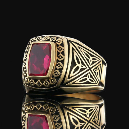 Motif Silver Men Ring