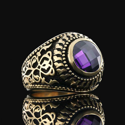 Motif Silver Ring for Men