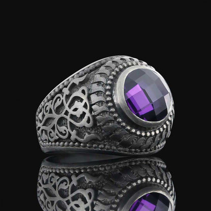 Motif Silver Ring for Men