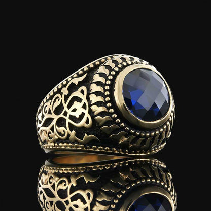 Motif Silver Ring for Men