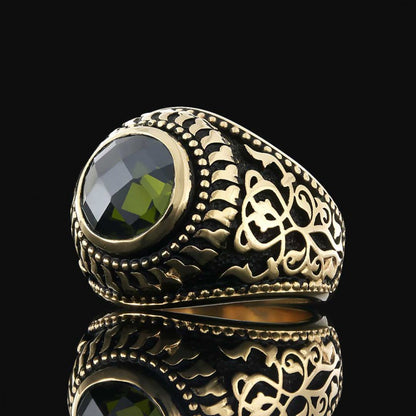 Motif Silver Ring for Men
