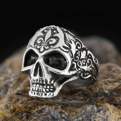 Motif Skull Ring