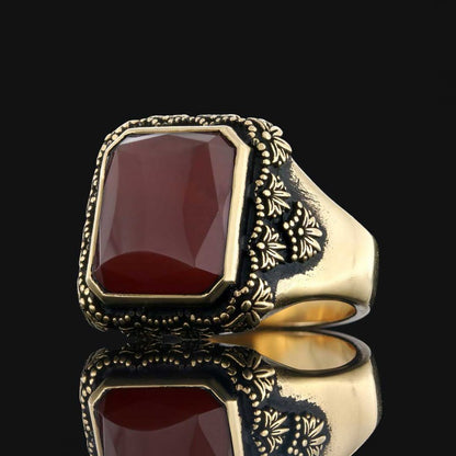 Motif Stone Ring