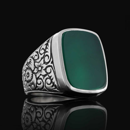 Onyx Sterling Silver Ring